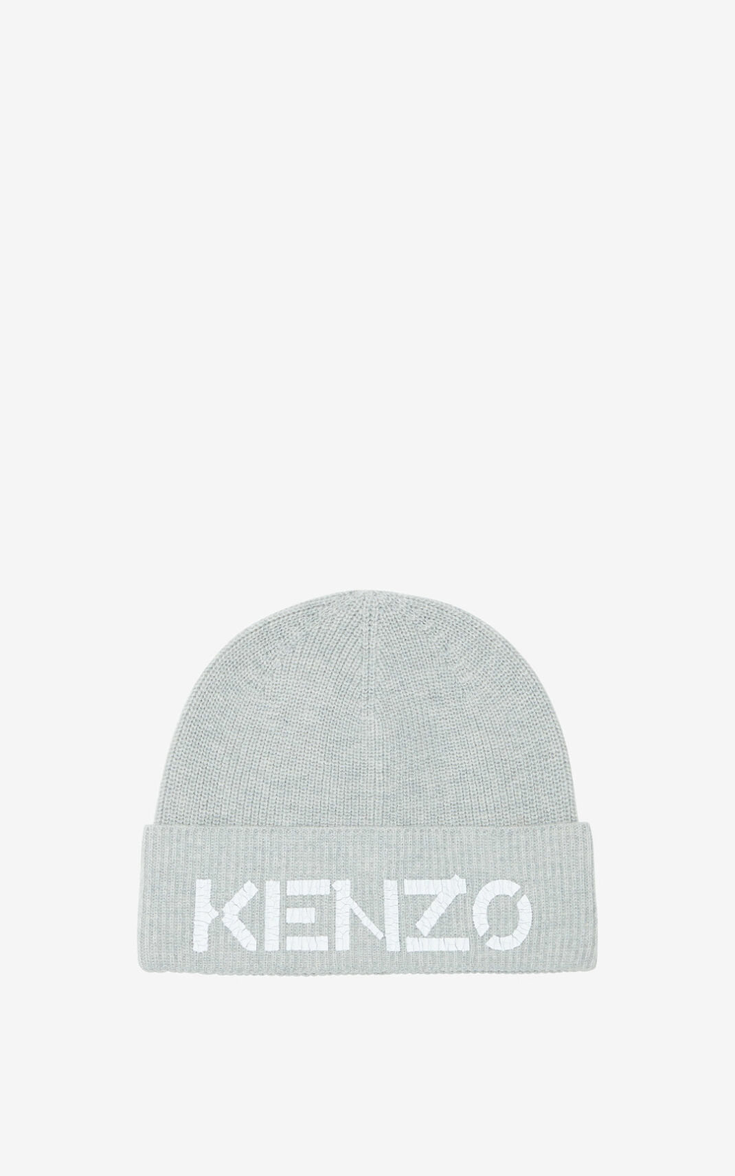 Kenzo Logo ニット ビーニー レディース グレー - GQERWF502